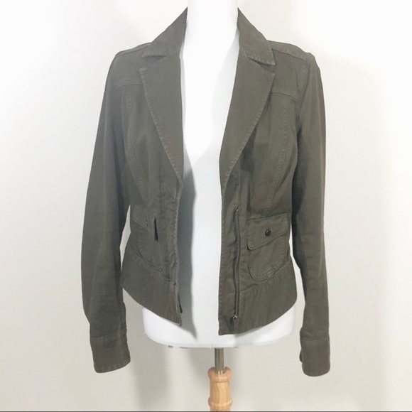 GAP Jackets & Blazers - Gap khaki denim jean jacket medium